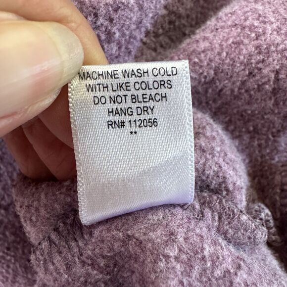 Zenana Womens Pullover Hoodie Size Small Heather Purple Pouch Pocket - Picture 11 of 12